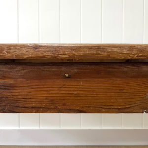 An Antique Country Pine 9ft Plank Top Dining Table