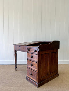 Antique English Oak Clerk's Desk c1880