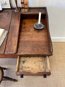Antique English Oak Clerk's Desk c1880