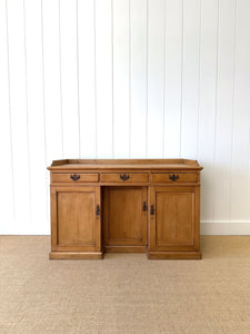 An English Country Pine Sideboard or Desk