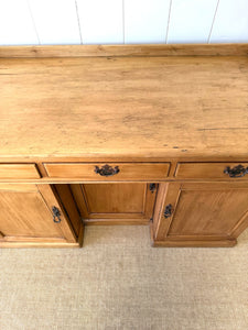 An English Country Pine Sideboard or Desk