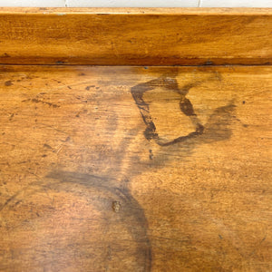 Antique English Pine Pedestal Desk with Gallery c1890