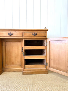 An English Country Pine Sideboard or Desk