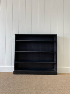A Short and Narrow 19th Century English Ebonized Mahogany Bookcase