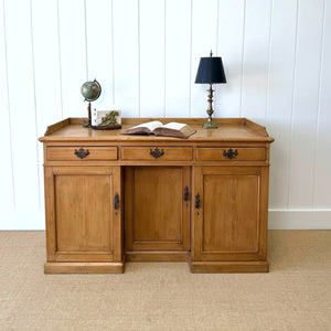 An English Country Pine Sideboard or Desk
