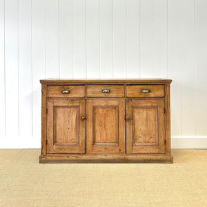 A Handsome Antique English Pine Sideboard c1890