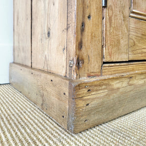 A Handsome Antique English Pine Sideboard c1890