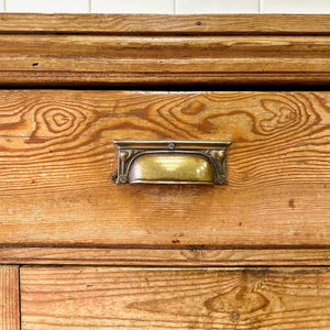 A Handsome Antique English Pine Sideboard c1890