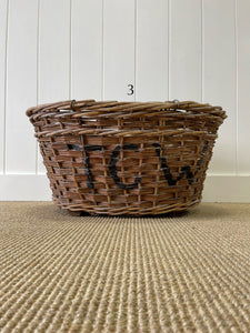 Antique Welsh Girls School Laundry Basket