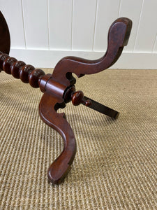 An English Mahogany Candlestick Table c1800
