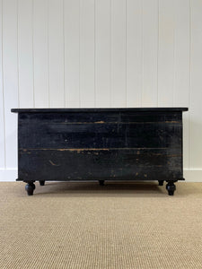 An Ebonized English Country Pine Buffet Sideboard with "Dog Kennel" center c1860