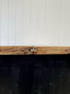 An Ebonized English Country Pine Buffet Sideboard with "Dog Kennel" center c1860