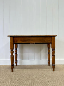 Antique English Country Pine Desk or Console Table c1890
