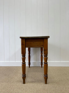 Antique English Country Pine Desk or Console Table c1890