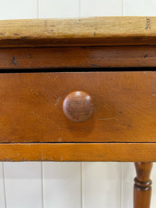 Antique English Country Pine Desk or Console Table c1890
