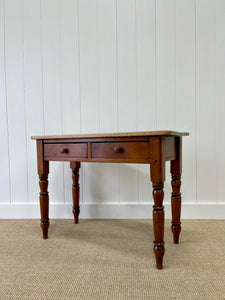 Antique English Country Pine Desk or Console Table c1890