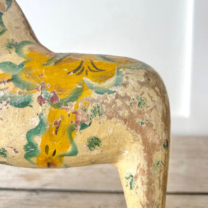 Antique Hand Painted and Carved Swedish Dala Horse