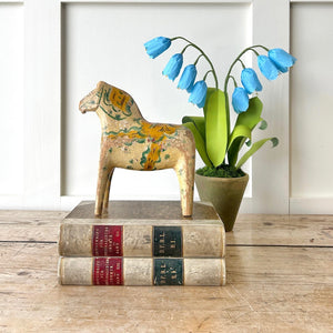 Antique Hand Painted and Carved Swedish Dala Horse