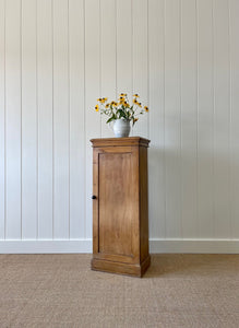 An Antique English Pine Narrow Standing Cupboard