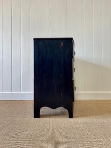 An English Ebonized Georgian Mahogany Chest of Drawers Dresser c1800