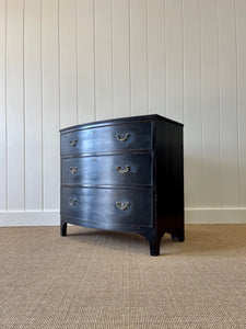 An English Ebonized Georgian Mahogany Chest of Drawers Dresser c1800
