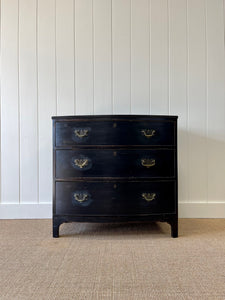 An English Ebonized Georgian Mahogany Chest of Drawers Dresser c1800