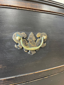 An English Ebonized Georgian Mahogany Chest of Drawers Dresser c1800