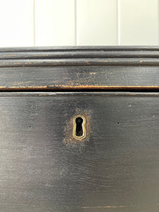 An English Ebonized Georgian Mahogany Chest of Drawers Dresser c1800