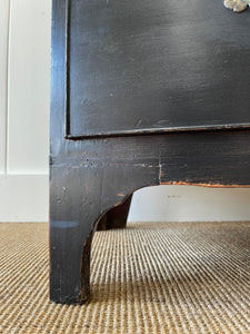 An English Ebonized Georgian Mahogany Chest of Drawers Dresser c1800