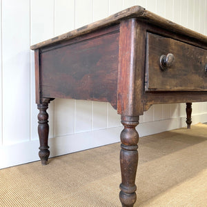 An Antique Almost 7ft Dining Server or Console Table
