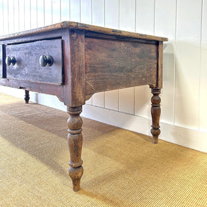 An Antique Almost 7ft Dining Server or Console Table