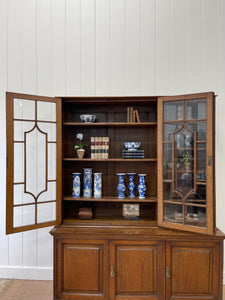 A 19th Century English Oak Bookcase or Breakfront by Maple & Co, London