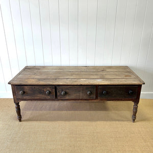An Antique Almost 7ft Dining Server or Console Table