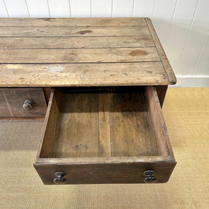 An Antique Almost 7ft Dining Server or Console Table