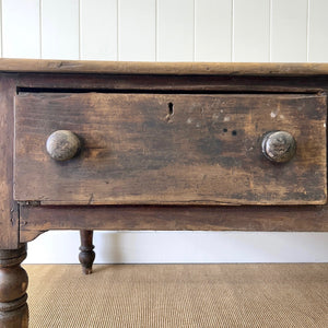 An Antique Almost 7ft Dining Server or Console Table