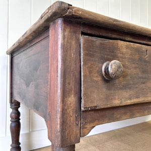 An Antique Almost 7ft Dining Server or Console Table
