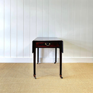 An English Country Mahogany Pembroke Drop Leaf Table
