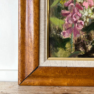 Priscilla Hanbury (1921-2008) Oil on Board - Flower Garden