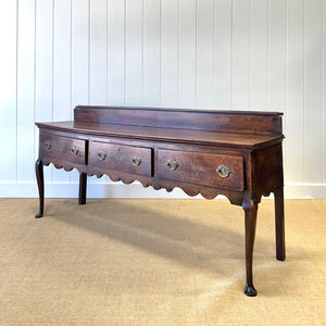 An Antique Over 6ft Georgian Dining Server Dresser Base c1780