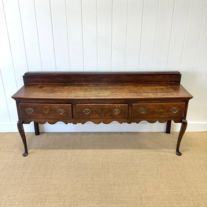An Antique Over 6ft Georgian Dining Server Dresser Base c1780