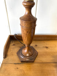 An English Country Pine Galleried Nightstand or Side Table