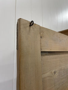 A Large 19th Century English Pine Linen Press Cupboard