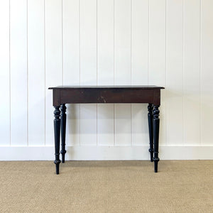 An Ebonized Victorian Side Table, Console, or Nightstand