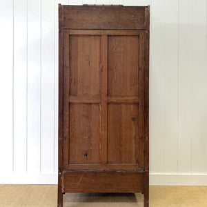 An Antique French Faux Bamboo Open Bookcase Cupboard