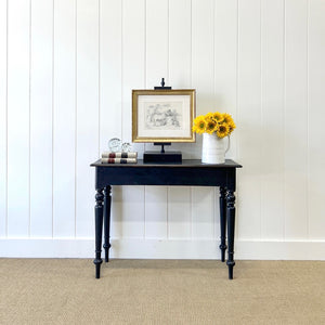 An Ebonized Victorian Side Table, Console, or Nightstand