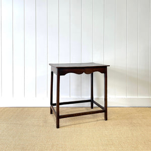 An 18th Century Oak and Elm Side Table or Nightstand