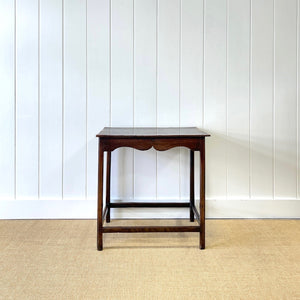 An 18th Century Oak and Elm Side Table or Nightstand