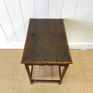 An 18th Century Oak and Elm Side Table or Nightstand