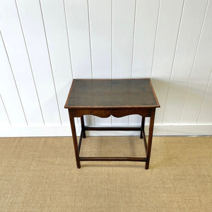 An 18th Century Oak and Elm Side Table or Nightstand