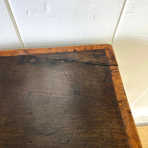 An 18th Century Oak and Elm Side Table or Nightstand